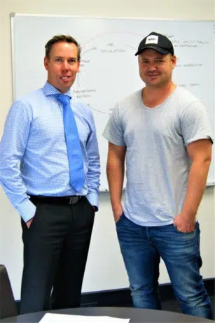 Ashley Thomson and Ryan Mckenzie from Rycon Ryan McKenzie - Rycon Building Group